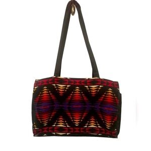 Pendleton Southwest Large Messenger Bag Wool  Pockets Organize Aztec Navajo